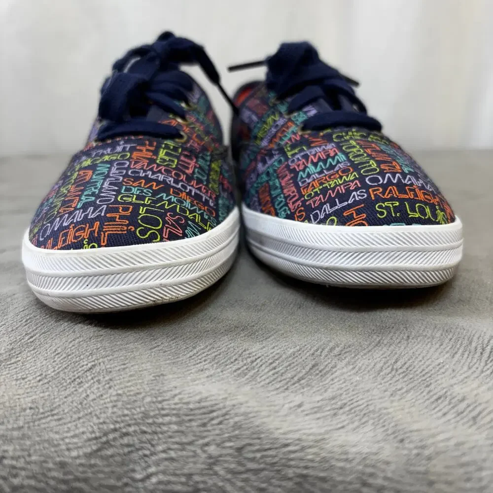 Taylor Swift TS 1989 World Tour Collection Keds Womens US 8 Tour Shoe City Names